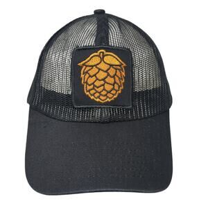 Brewery Snapback Trucker Hat Black One Size Adjustable Embroidered Mesh Back